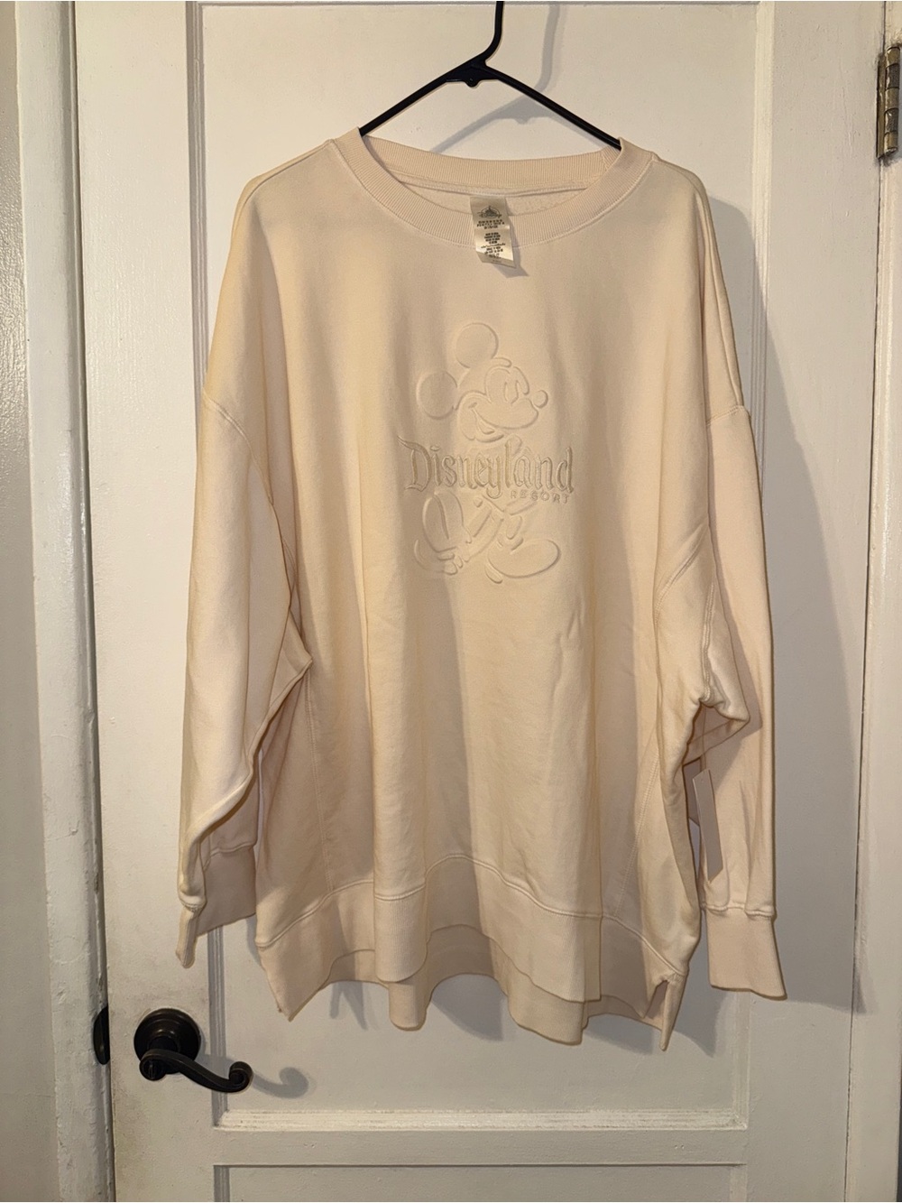 Disneyland Mickey Mouse Embroidered Crewneck Sweatshirt Sz 2x